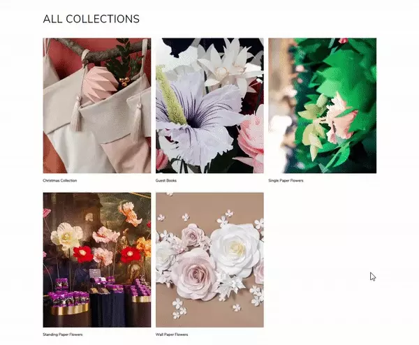 Pages. Collections list 2